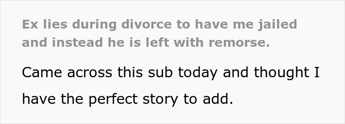 Woman Avoids Being Put In Jail During Divorce Proceedings And Gets Revenge On Ex Instead Woman Avoids Being Put In Jail During Divorce Proceedings And Gets Revenge On Ex Instead