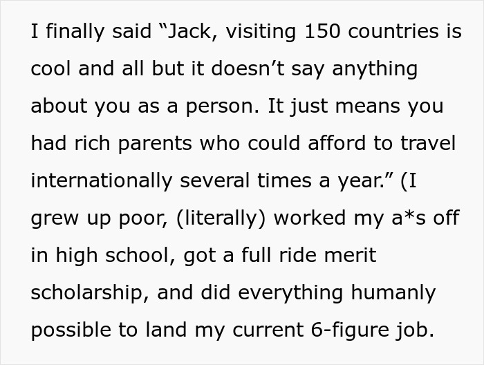 “Am I A [Jerk] For Telling Someone That His ‘Achievement’ Just Meant That He Had Rich Parents?”