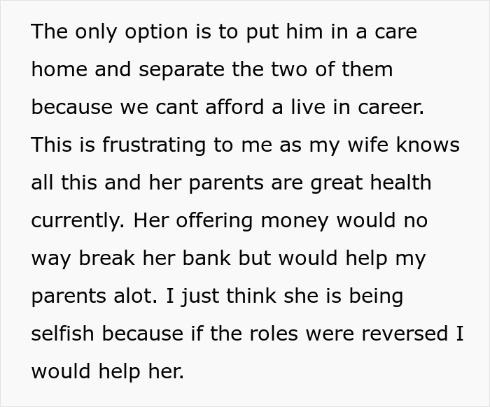 Husband Mad At Wife For Not Giving His Parents Money, Gets Wake-Up Call From The Internet Husband Mad At Wife For Not Giving His Parents Money, Gets Wake-Up Call From The Internet