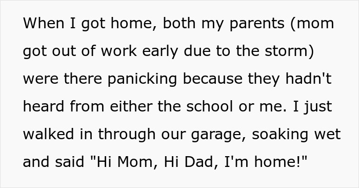 11 Y.O. Walks Home In A Hurricane After Dad Tells Him Off For Calling Sitter To Pick Him Up 11 Y.O. Walks Home In A Hurricane After Dad Tells Him Off For Calling Sitter To Pick Him Up