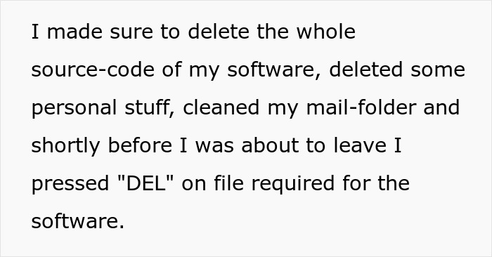 “Delete Any Personal Data”: Worker Happily Complies, Watches Arrogant Boss Get Fired In 3 Months' Time