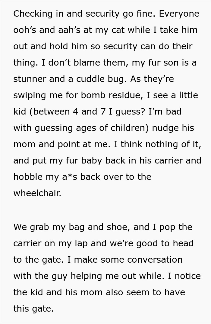 “I Just Need You Out Of The Chair”: Entitled Mother Harasses A Traveler In A Wheelchair “I Just Need You Out Of The Chair”: Entitled Mother Harasses A Traveler In A Wheelchair