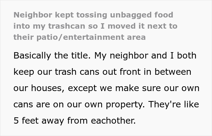 Woman Has Enough Of Neighbors Using Her Trash Can, Teaches Them A Lesson Woman Has Enough Of Neighbors Using Her Trash Can, Teaches Them A Lesson
