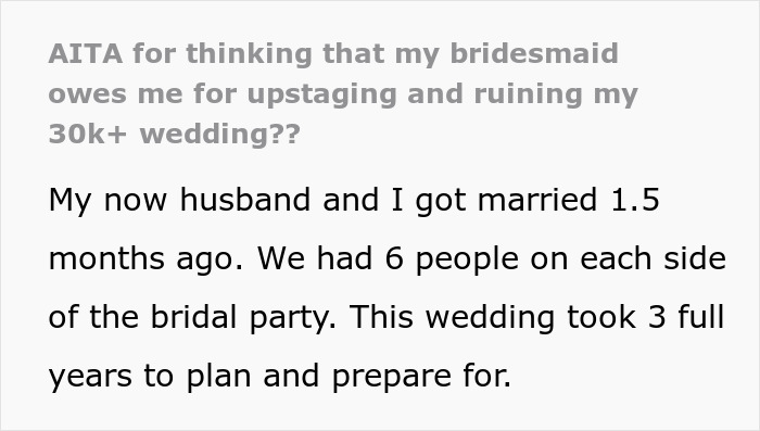 Bride Turns To The Net For Sympathy After Her Wedding Was ‘Ruined’, Gets A Reality Check Instead Bride Turns To The Net For Sympathy After Her Wedding Was ‘Ruined’, Gets A Reality Check Instead