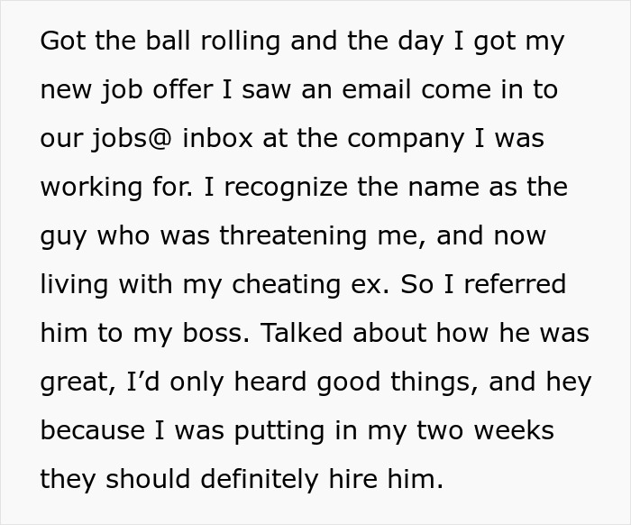 Person Gives Guy His Ex Girlfriend, Horrible Job And Bad Home As Revenge Person Gives Guy His Ex Girlfriend, Horrible Job And Bad Home As Revenge