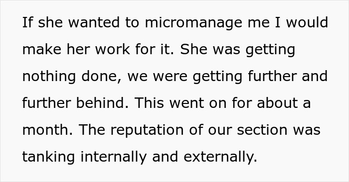 Employee Engages In Malicious Compliance To Show Their Superior That Micromanaging Is Not The Answer Employee Engages In Malicious Compliance To Show Their Superior That Micromanaging Is Not The Answer