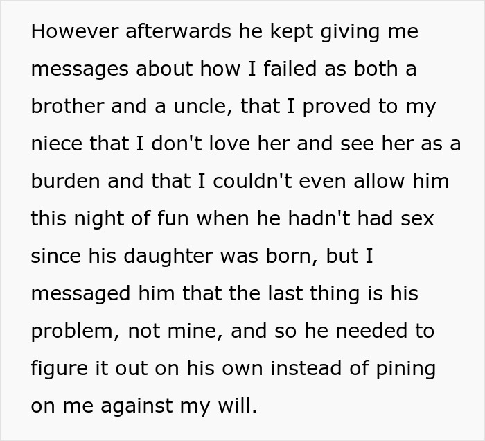 Guy Discovers His Niece On His Doorstep After Clearly Refusing To Babysit Her 