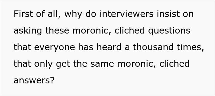 Netizens Back This Man Mocking The Expectation To Express Over-The-Top Motivation In Job Interviews Netizens Back This Man Mocking The Expectation To Express Over-The-Top Motivation In Job Interviews