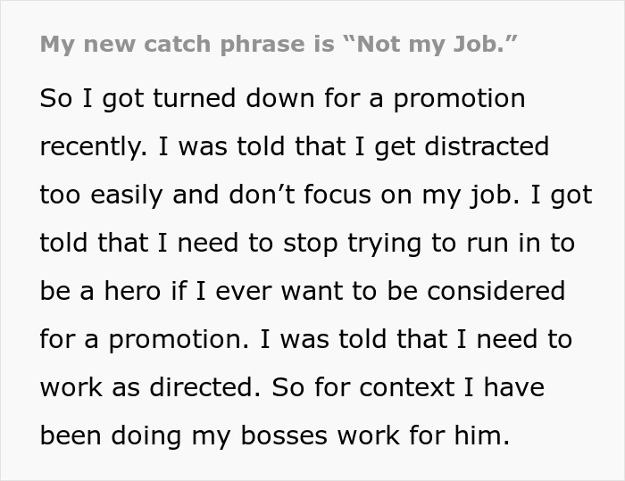 Guy Gets Told He Gets Distracted Too Easily, Stops Helping Everybody At Work Guy Gets Told He Gets Distracted Too Easily, Stops Helping Everybody At Work