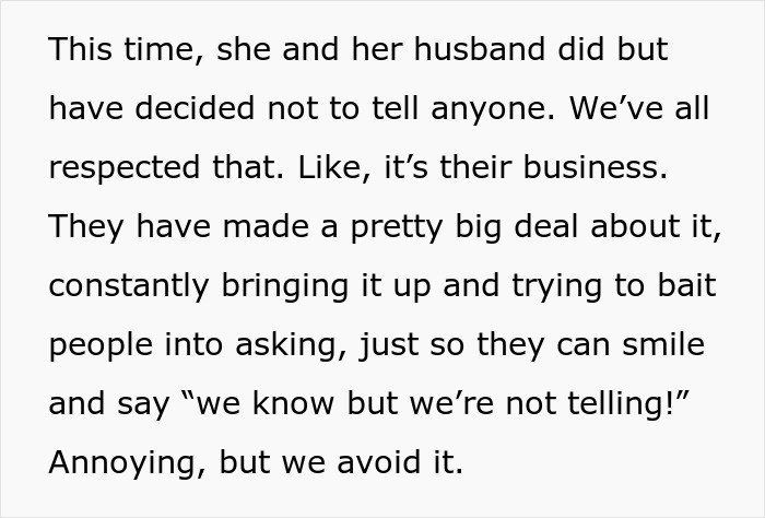 Sister Tries To Steal Woman’s Baby Shower Thunder, Gets Politely Told To Shut It