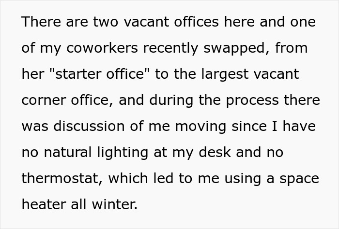Worker Realizes How Lowly They’re Regarded After Getting Humiliated Over A Better Office Desk Worker Realizes How Lowly They’re Regarded After Getting Humiliated Over A Better Office Desk