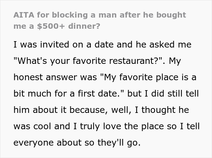Man Acts Strange During First Date, Woman Thinks He ‘Tested’ Her And Ends It Right Away