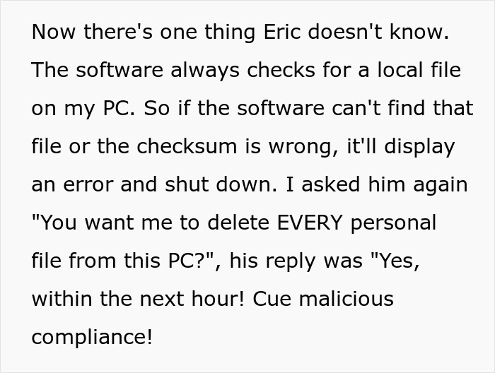 “Delete Any Personal Data”: Worker Happily Complies, Watches Arrogant Boss Get Fired In 3 Months' Time