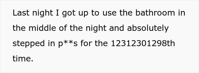 “The Bathroom Floor Was Suddenly Always Wet”: BF Keeps Missing The Toilet, GF Gets Resourceful “The Bathroom Floor Was Suddenly Always Wet”: BF Keeps Missing The Toilet, GF Gets Resourceful