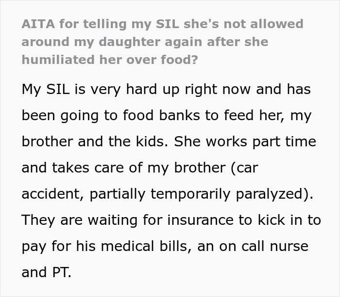 Mom Asks If She Handled The Situation Over Struggling SIL’s Food Like A Jerk, Gets No Sympathy