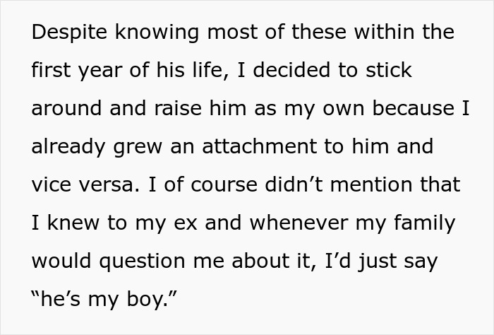 Guy Raises His Son Even Though He Knows He's Not His, Ex Is Livid He Found Out Somehow Guy Raises His Son Even Though He Knows He's Not His, Ex Is Livid He Found Out Somehow
