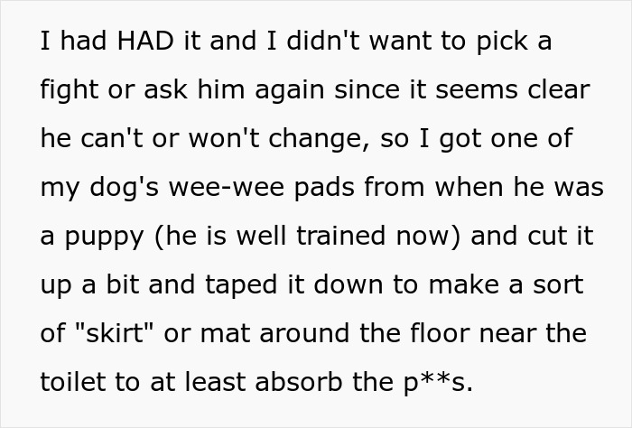“The Bathroom Floor Was Suddenly Always Wet”: BF Keeps Missing The Toilet, GF Gets Resourceful “The Bathroom Floor Was Suddenly Always Wet”: BF Keeps Missing The Toilet, GF Gets Resourceful