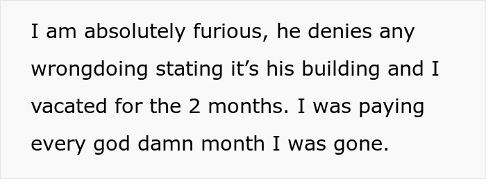 Tenant Thinks Their Stuff Was Stolen While On Vacation, Learns Their Home Was Airbnb'd By Landlord Tenant Thinks Their Stuff Was Stolen While On Vacation, Learns Their Home Was Airbnb'd By Landlord