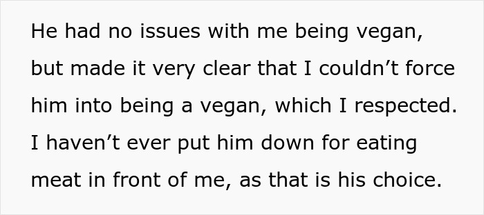 Husband Gets The Silent Treatment After Partner Finds Out The Dinner He Ate Was Vegan Husband Gets The Silent Treatment After Partner Finds Out The Dinner He Ate Was Vegan