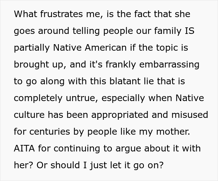“It’s Frankly Embarrassing”: Woman Confronts Mom About Their Ancestry After Taking A DNA Test “It’s Frankly Embarrassing”: Woman Confronts Mom About Their Ancestry After Taking A DNA Test