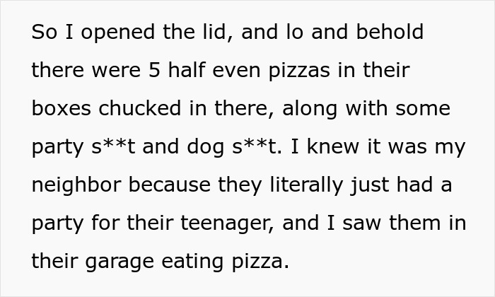 Woman Has Enough Of Neighbors Using Her Trash Can, Teaches Them A Lesson Woman Has Enough Of Neighbors Using Her Trash Can, Teaches Them A Lesson