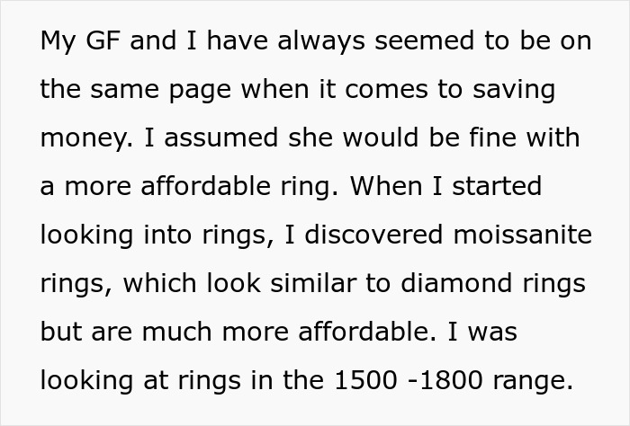 Guy Refuses To Spend $10k On An Engagement Ring, Gets A Reality Check Online Guy Refuses To Spend $10k On An Engagement Ring, Gets A Reality Check Online