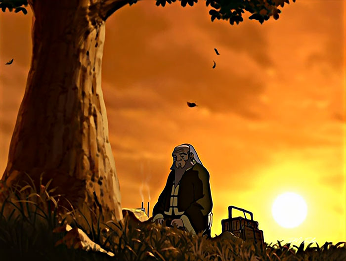 Uncle Iroh under the tree