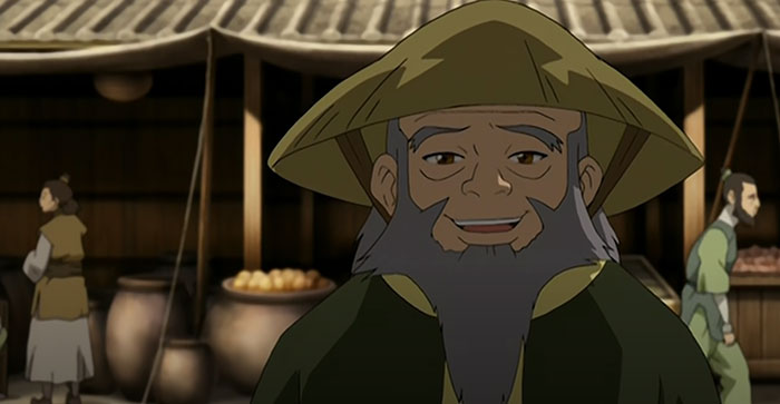 Uncle Iroh smiling