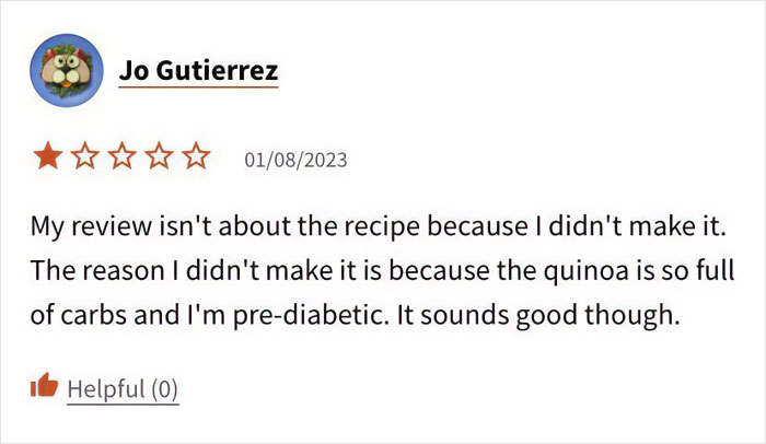 When Recipes On The Internet Should Know That You’re Prediabetic, And Should Reflect As Much