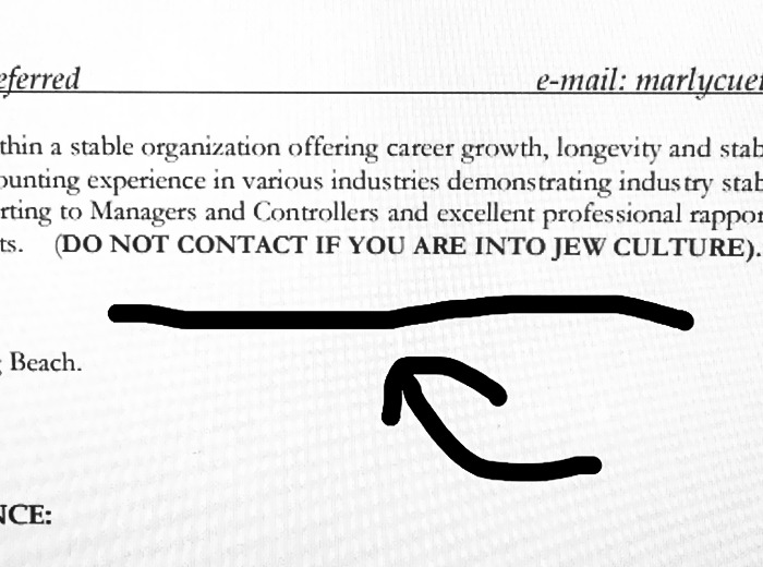 A Friend Of A Friend Is A Recruiter In Los Angeles And Received This Resume Today. Are We Really Coming To The Place Where People Think This Is Okay Now?