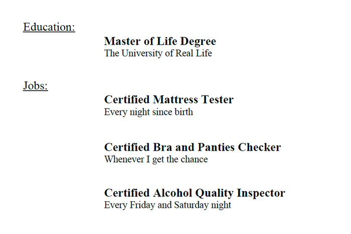 Placed An Ad For A Job Opening Online - This Is A "Resume" I Received In Response. Not Sure If I'll Interview This Guy