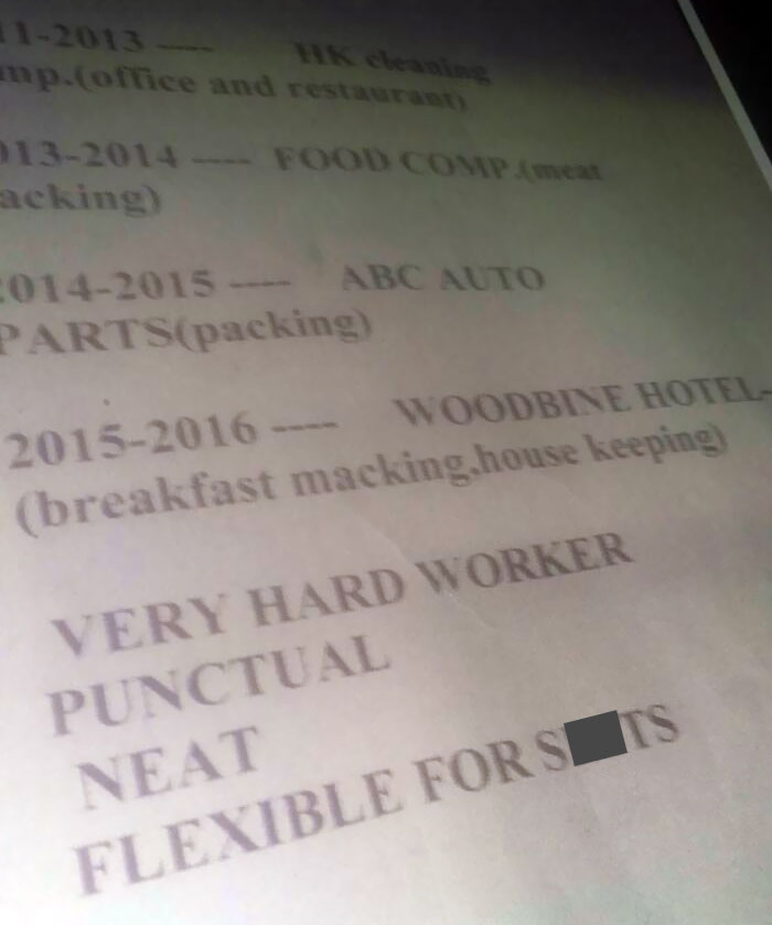 Received This Resume Today