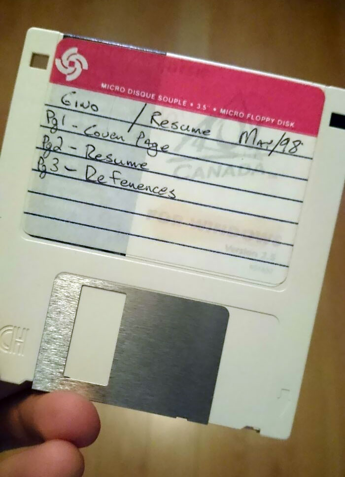 My Dad Asked For Help Sending His Resume Online And Handed Me This