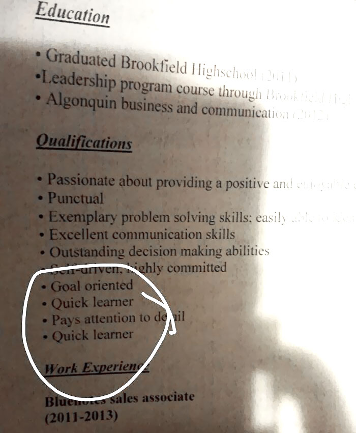 Roommate Didn't Pay Rent For April And Left Our House. Found This Resume In A Box Of Old Crap He Left