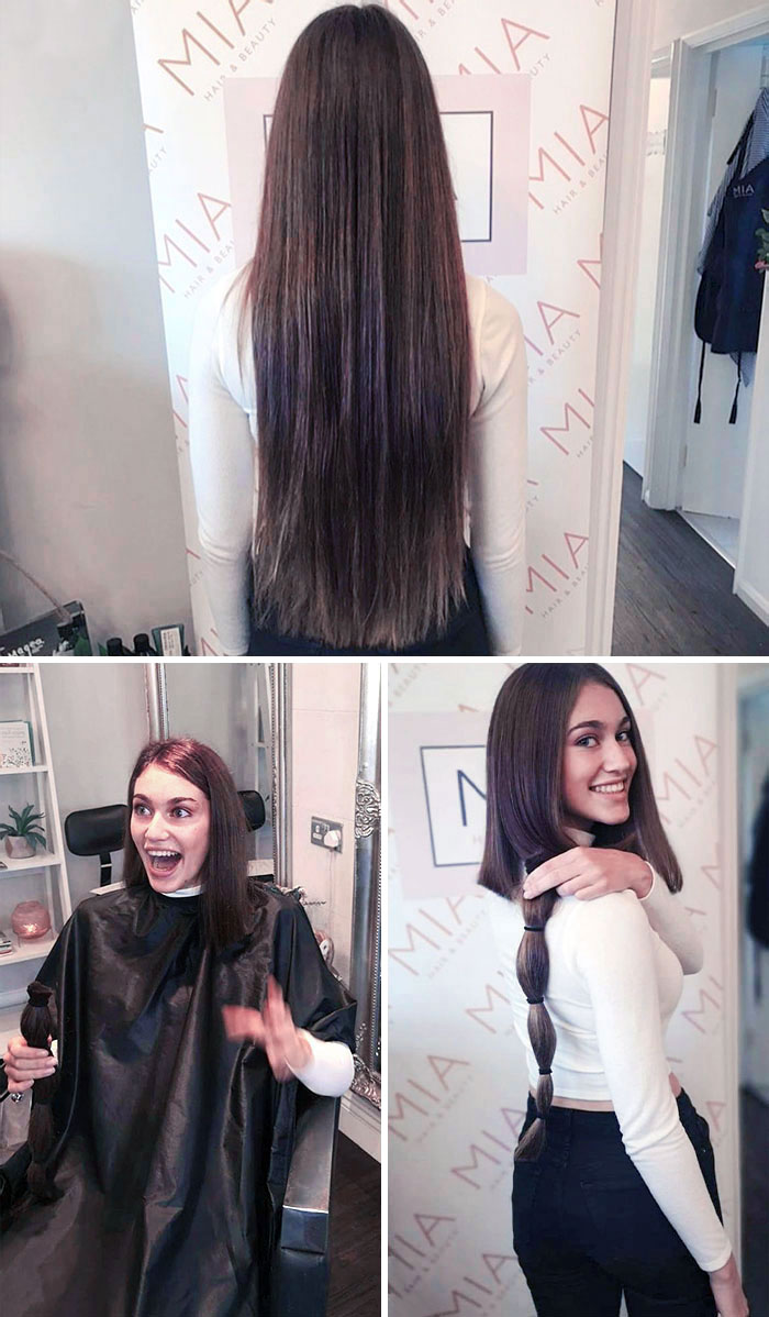 Considering Cutting Your Hair Short. Use This Picture Perfect Hair Donation As An Example. Heather Decided To Donate 18 Inches Of Her Long Hair To The "Little Princess Trust"