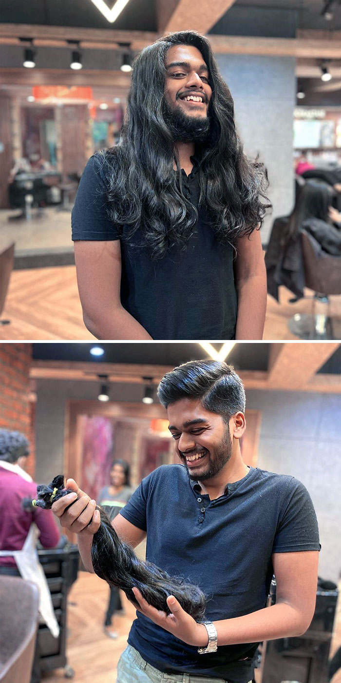 Before And After I Donated My Hair