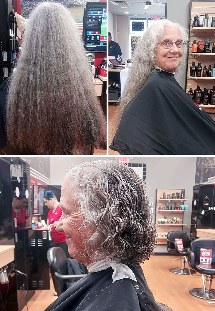 Meet Barbara. She's Been Growing Her Hair Out For Five Years And Says, "If My Hair Will Help A Child Feel Better About Themselves, Then That Makes Me Happy"