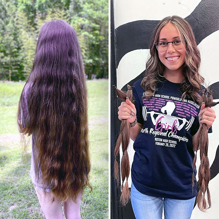 She Donated 21 Inches Of Her Hair To "Wigs For Kids". Why? Encouragement From Her Mother, The Desire To Help Children Feel Confident