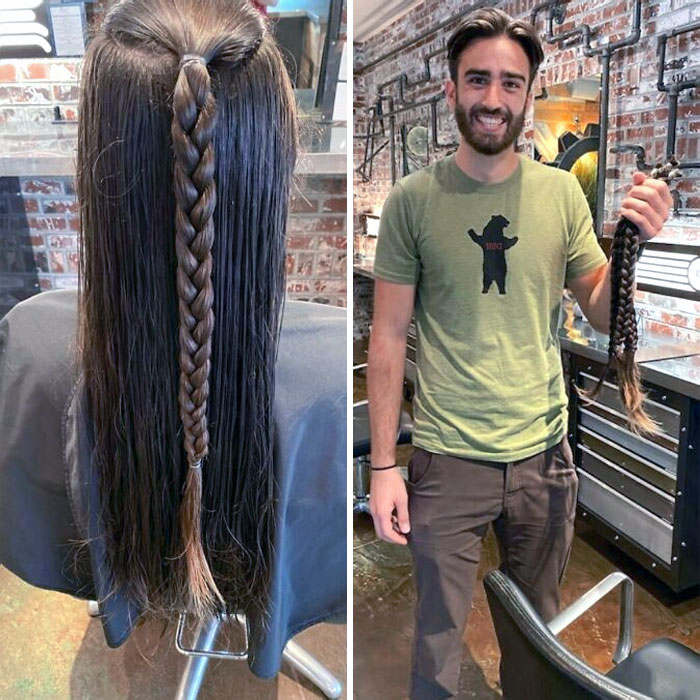 He Grows His Hair Out Every Three Years To Donate And Wants To Share It With People Who Can Benefit From It