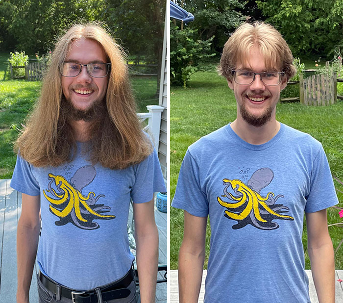I've Been Growing My Hair Out Since January Of 2018, And This Week I Finally Chopped It All Off And Donated It