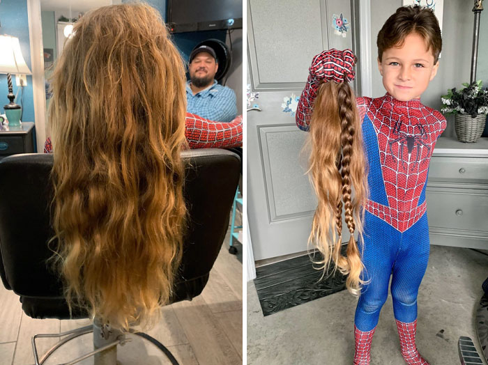 Owen's Hair Has Been A Trademark Of His For Over Six Years. His Family Referred To It As His "Lion's Mane". He Decided He Wanted To Cut It Short And Donate All 18 Inches