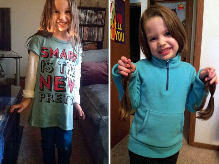 My 5-Year-Old Daughter's First Hair Donation. We're Sending The Locks To Pantene's Beautiful Lengths Program