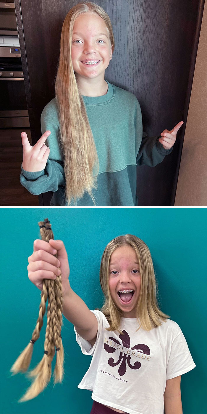 Avrey's Second Time Donating Her Hair For A Better Cause