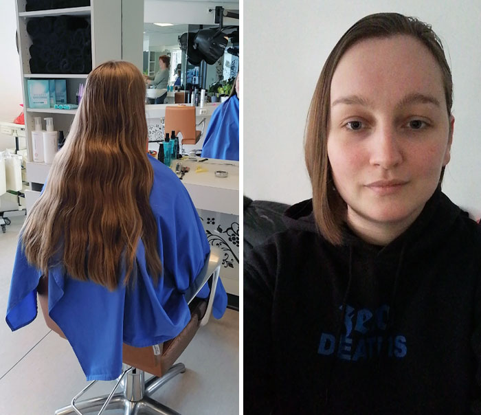 Today I Decided To Cut And Donate My Hair. Hopefully, I Can Make Someone Really Happy With It. Just The Thought Puts A Smile On My Face