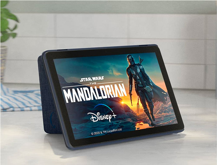 Picture of Amazon Fire HD 10 tablet on amazon