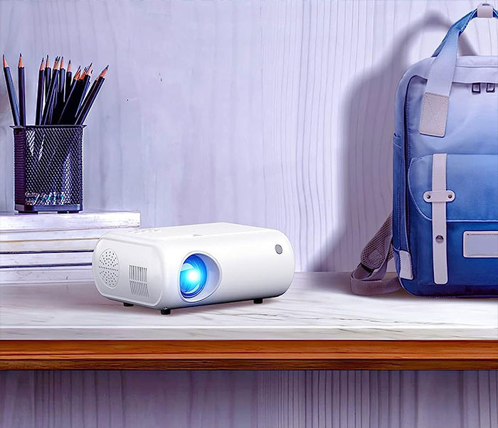 Picture of Clokowe 2023 upgraded portable projector on amazon