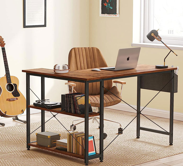 Cubicubi 40 Inch Small L Shaped Computer Desk: Now $75.99 (Was $119.99)