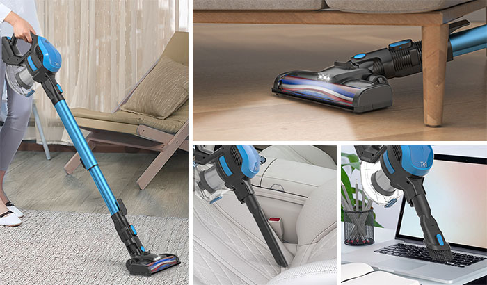 Pictures of TMA cordless vacuum cleaner on amazon