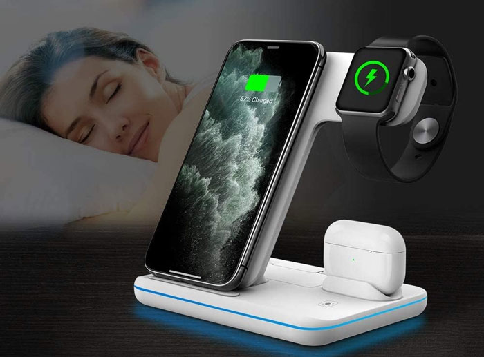 Picture of Waitiee wireless charger 3 in 1 on amazon