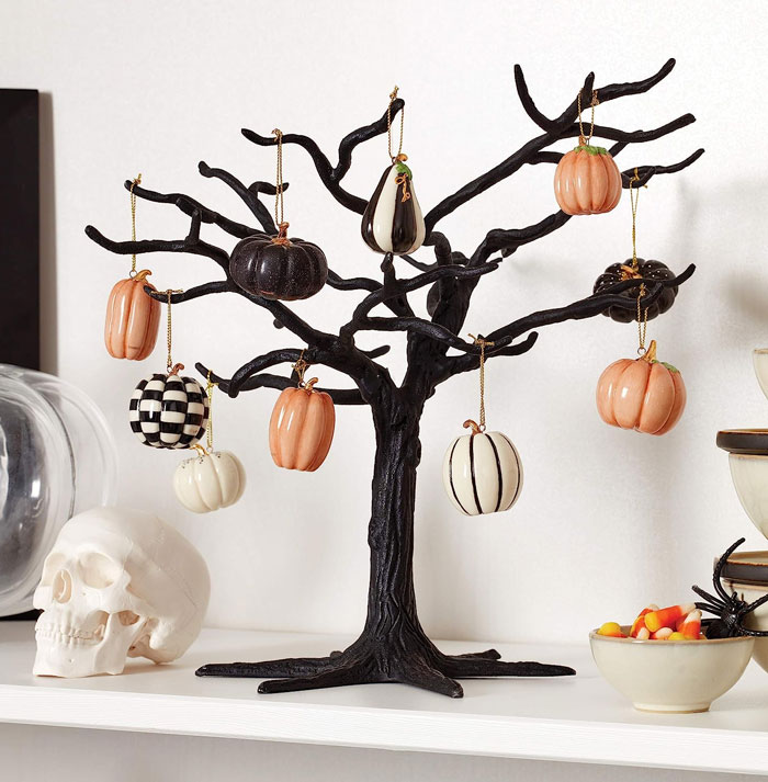 Lenox Mini Pumpkin 10-Piece Ornament And Tree Set: Now $136.50 (Was $189.95)